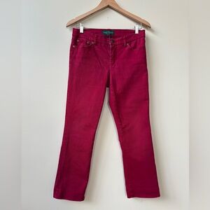 Ralph Lauren Bold Red Jeans